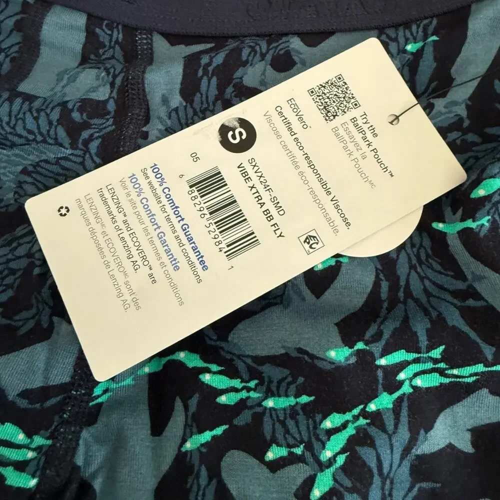 Saxx Underwear‎ 6” Boxer Briefs Sharks Size Small Soft Viscose